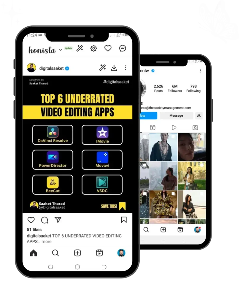 honistsa app screen shot on mobile
